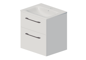 M&oacute;veis 3D - Conjunto cuba com gabinete - Geberit - Geberit Selnova Square - 501.236.00.1