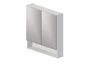 M&oacute;veis 3D - Gabinete espelho - Geberit - Geberit Selnova Square - 501.268.00.1