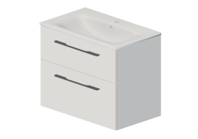 Mobili 3D - Set lavabo con mobile - Geberit - Geberit Selnova Square - 501.240.00.1