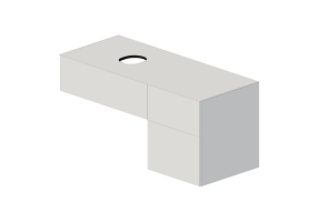 Meubles 3D - Meuble sous-lavabo - Geberit - Geberit VariForm - 501.183.00.1