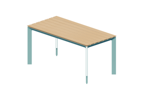 Bancos y Macetas 3D - Mesa - Gl&auml;nta - Vinkeln - 267205