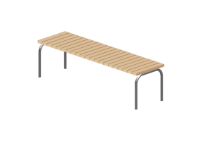 3D Sitzb&auml;nke und Pflanzengef&auml;&szlig;e - Sitzbank - Gl&auml;nta - Str&aring; - 277124