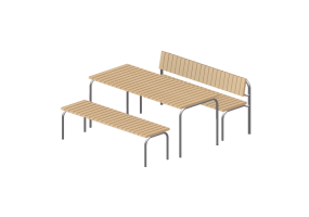 Bancos y Macetas 3D - Mesa y bancos - Gl&auml;nta - Str&aring; - 277120