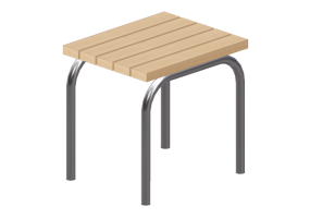 Benches and Planters 3D - Stool - Gl&auml;nta - Str&aring; - 277125