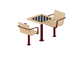 3D Sitzb&auml;nke und Pflanzengef&auml;&szlig;e - Tisch und St&uuml;hle - Gl&auml;nta - Str&aring;