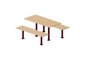 Bancs 3D - Table et bancs - Gl&auml;nta - Str&aring; - 277120
