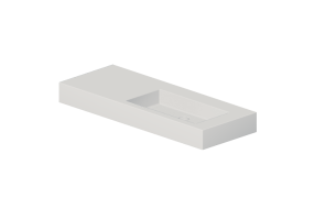 3D Waschbecken - Waschbecken 136x51 cm - Globo - Incantho - in136d