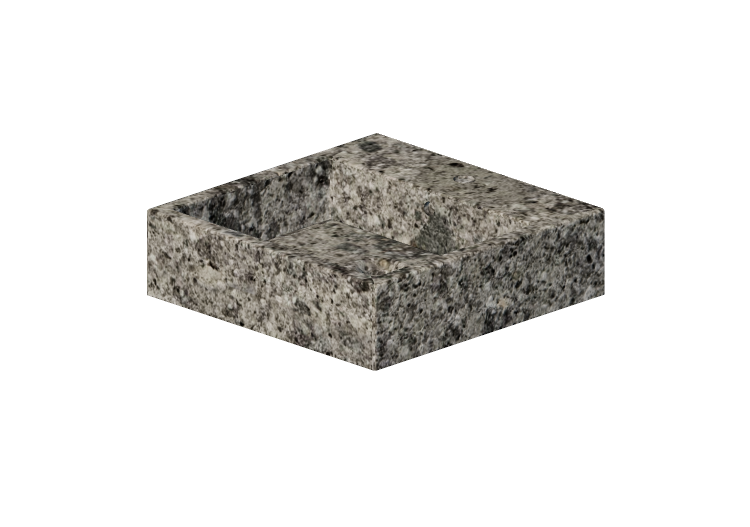 Lavabi 3D - Lavabo 50x50 cm - Globo - Le pietre - scq50.pg... Lavabi 3D - Lavabo 50x50 cm - Globo - Le pietre - scq50.pg...