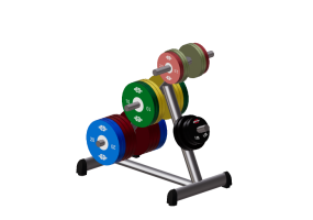 Fitness 3D - Supporto per pesi a disco 45&deg; - Gym80 - 4169
