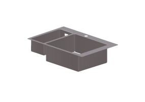 Lavelli 3D - Lavello a due vasche - Hansgrohe - 43309800