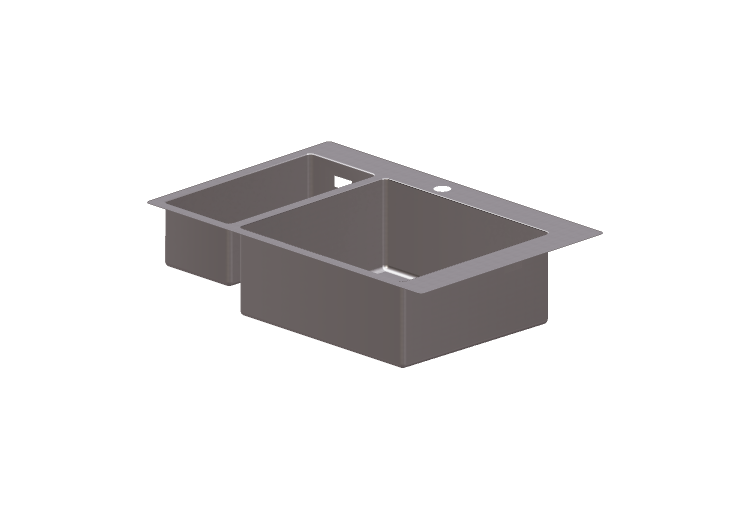 3D Spülbecken - Spüle mit zwei Becken - Hansgrohe -... 3D Spülbecken - Spüle mit zwei Becken - Hansgrohe -...