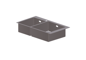 3D Sp&uuml;lbecken - Sp&uuml;le mit zwei Becken - Hansgrohe - 43304807