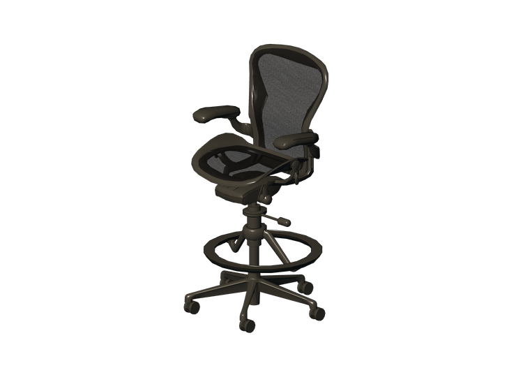 3D Stühle - Drehhocker - Herman Miller - Aeron - Herman... 3D Stühle - Drehhocker - Herman Miller - Aeron - Herman...