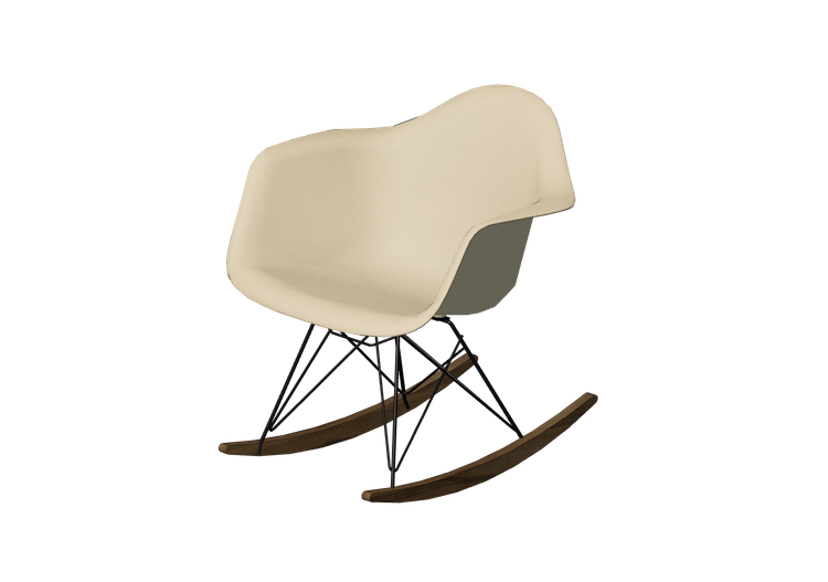 3D Stühle - Schaukelstuhl - Herman Miller - Eames - Herman... 3D Stühle - Schaukelstuhl - Herman Miller - Eames - Herman...