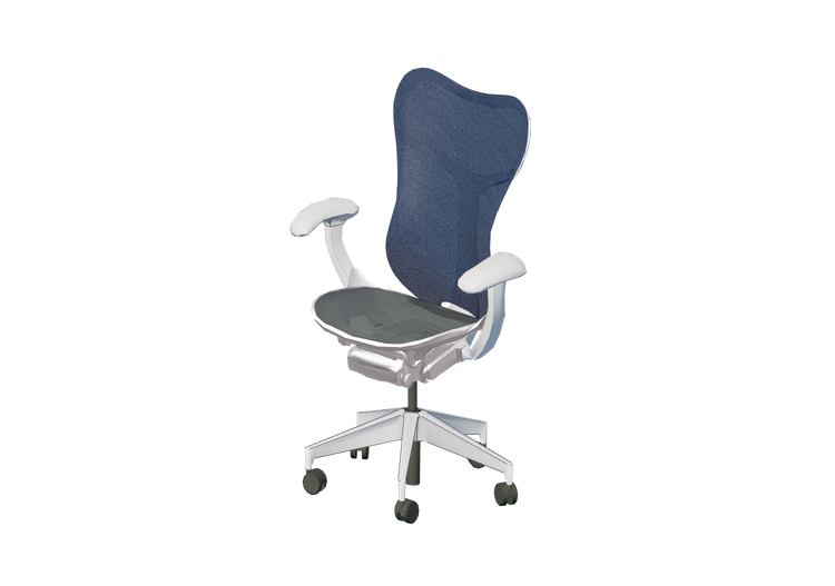 Sedie 3D - Sedia girevole - Herman Miller - Mirra - Herman... Sedie 3D - Sedia girevole - Herman Miller - Mirra - Herman...
