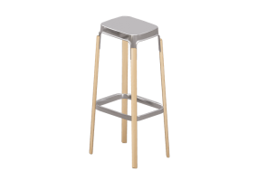 Chaises 3D - Tabouret - Herman Miller - Steelwood-H