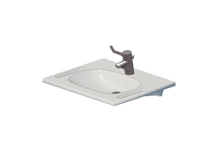 Lavabi 3D - Lavabo per disabili - Hewi - m40.11.501 - Hewi Lavabi 3D - Lavabo per disabili - Hewi - m40.11.501 - Hewi