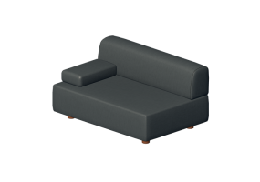 Divani 3D - Divano rivestito in tessuto o in pelle - Hitch Mylius - hm108f