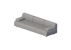 3D Sessel und Sofas - Sofa 3-Sitzer - Hitch Mylius - hm108s