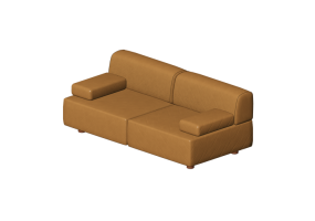 Chairs and Sofas 3D - 2 seater sofa - Hitch Mylius - hm108n