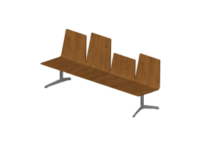 Sillas 3D - Hilera de sillas 3 plazas - Hitch Mylius - hm213g