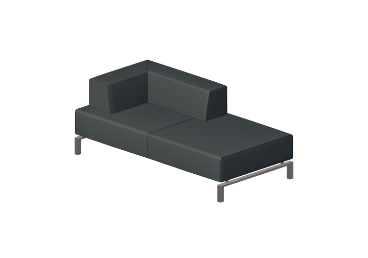 3D Arm Chairs - 2 seater fabric upholstered armchair -... 3D Arm Chairs - 2 seater fabric upholstered armchair -...