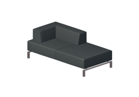 3D Sessel - Stoffsofa 2-Sitzer - Hitch Mylius - hm93f