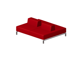 3D Sessel - Stoffsofa 4-Sitzer - Hitch Mylius - hm93h