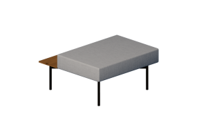 3D Arm Chairs - Bench with table - Hitch Mylius - hm102h