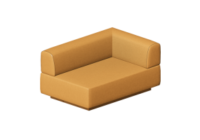 3D Sessel - Sofa aus Stoff oder Leder - Hitch Mylius - hm108u