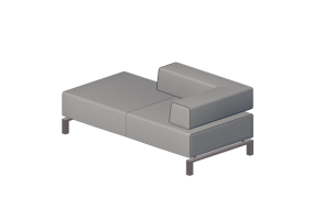 Poltrone 3D - Divano 2 posti in tessuto o in pelle - Hitch Mylius - hm991j