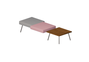 Poltronas 3D - Banco con mesa de apoyo - Hitch Mylius - hm101c2