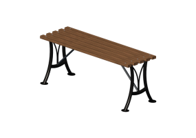 Panchine e Fioriere 3D - Panca in legno e metallo 120x44x48cm - Hobbyka – Breeze