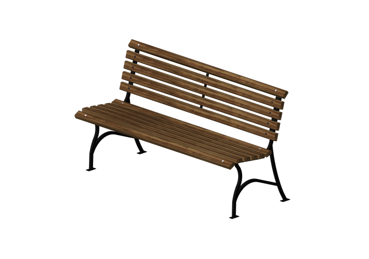 Bancos 3D - Banco de madeira e metal 150x63x82cm - Hobbyka... Bancos 3D - Banco de madeira e metal 150x63x82cm - Hobbyka...