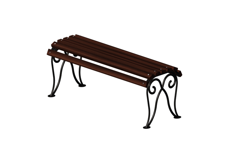 Panchine e Fioriere 3D - Panca in legno e metallo... Panchine e Fioriere 3D - Panca in legno e metallo...