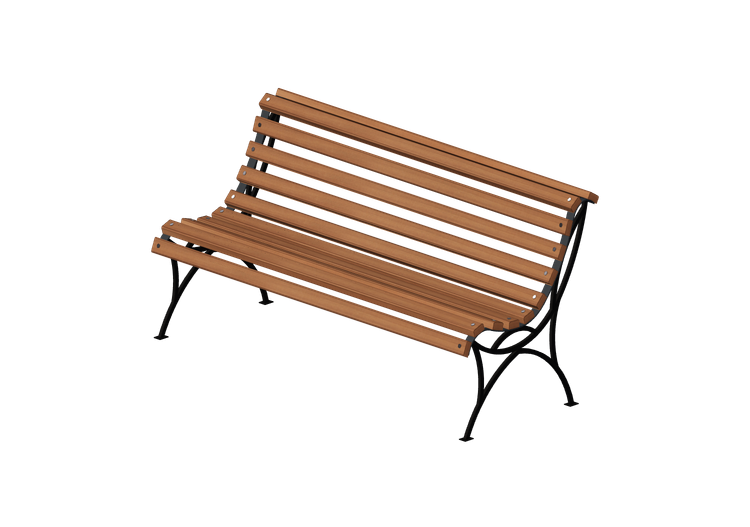 Bancos 3D - Banco de madeira e metal 150x65x75cm - Hobbyka... Bancos 3D - Banco de madeira e metal 150x65x75cm - Hobbyka...
