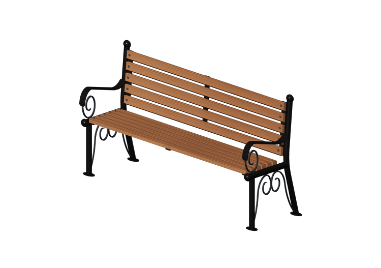 Bancs 3D - Banc en bois et métal 150x57x79cm - Hobbyka –... Bancs 3D - Banc en bois et métal 150x57x79cm - Hobbyka –...
