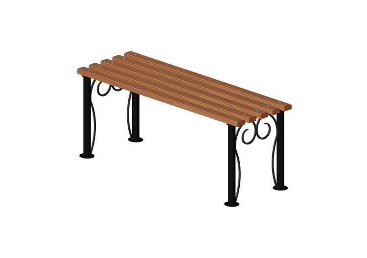Bancs 3D - Banc en bois et métal 120x44x48cm - Hobbyka –... Bancs 3D - Banc en bois et métal 120x44x48cm - Hobbyka –...
