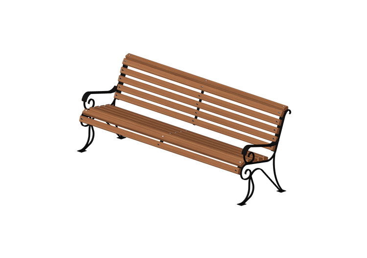 Bancs 3D - Banc en bois et métal 200x66x85cm - Hobbyka –... Bancs 3D - Banc en bois et métal 200x66x85cm - Hobbyka –...