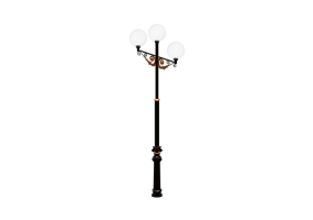 Lampioni stradali 3D - Lampione con tre lampade - Hobbyka - А-12