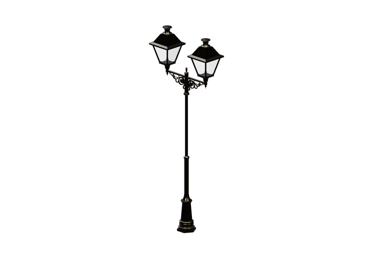 Farolas de calle 3D - Farola con dos lámparas - Hobbyka -... Farolas de calle 3D - Farola con dos lámparas - Hobbyka -...