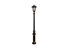 Candeeiros de rua 3D - Poste com uma lumin&aacute;ria - Hobbyka - С-04