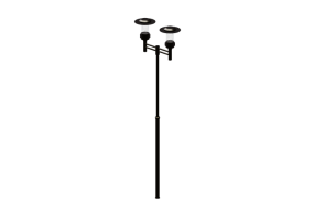 Lampioni stradali 3D - Lampione con due lampade - Hobbyka - Techno