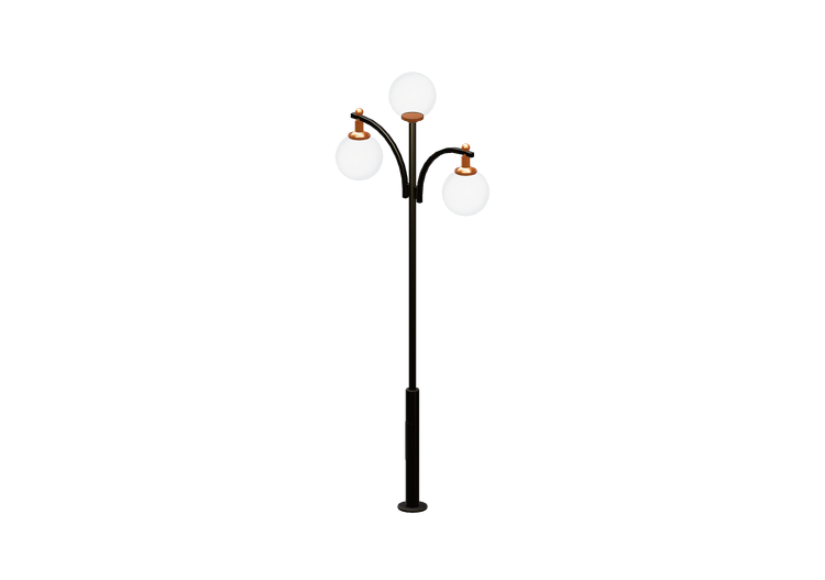 Lampioni stradali 3D - Lampione con tre lampade - Hobbyka -... Lampioni stradali 3D - Lampione con tre lampade - Hobbyka -...
