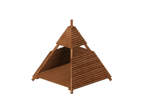 &Aacute;reas de recrea&ccedil;&atilde;o 3D - Casinha - Holzhof - CLASSIC XC01