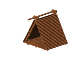 3D Playgrounds - Tent tot house - Holzhof - TENDA XC11