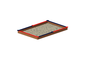 Parco giochi 3D - Sabbiera 456x306cm - Holzhof - SABBIERA XCS05