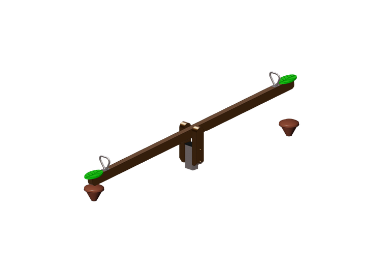 3D Spielplatz - Wippgerät zwei Sitzer Größe 400x37cm -... 3D Spielplatz - Wippgerät zwei Sitzer Größe 400x37cm -...