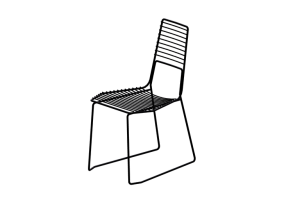 Sedie 3D - Sedia in metallo verniciato - Horm - Alieno 