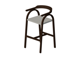 Cadeira 3D - Banqueta de madeira - Horm - Amilcare Stool